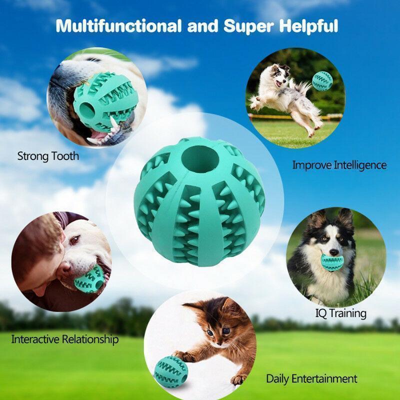 Dog Chewing Rubber Ball