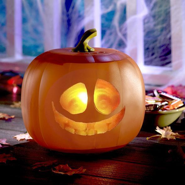 【Factory Outlet】Halloween Sound-Activated Pumpkin with Built-In Speaker