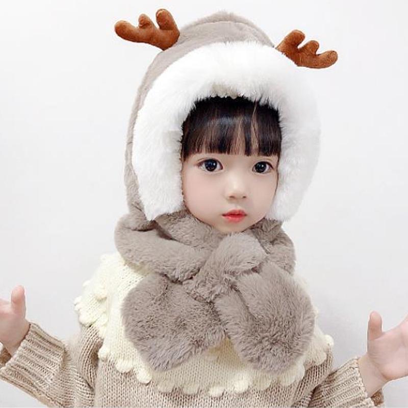 Cute Antlers Warm Cap for Baby