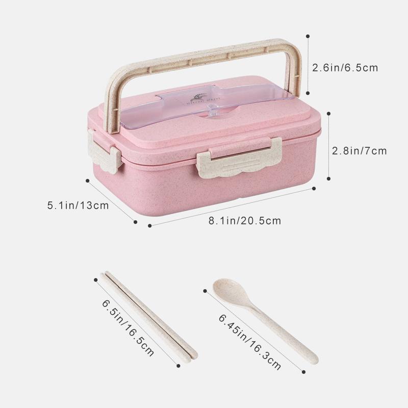 Beautiful Lunch Boxes With Eco-Friendly Wheat Straws