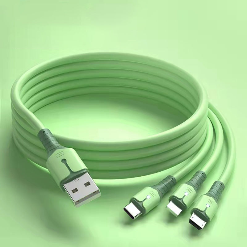 Three-in-one Light-emitting Data Cable